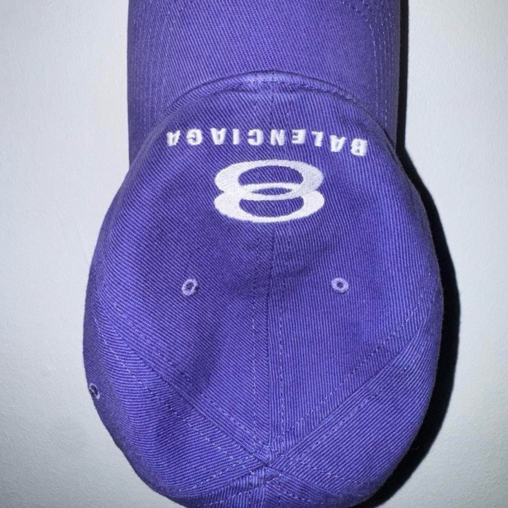 Balenciaga Violet and Red Logo Cap - Picture 5 of 8